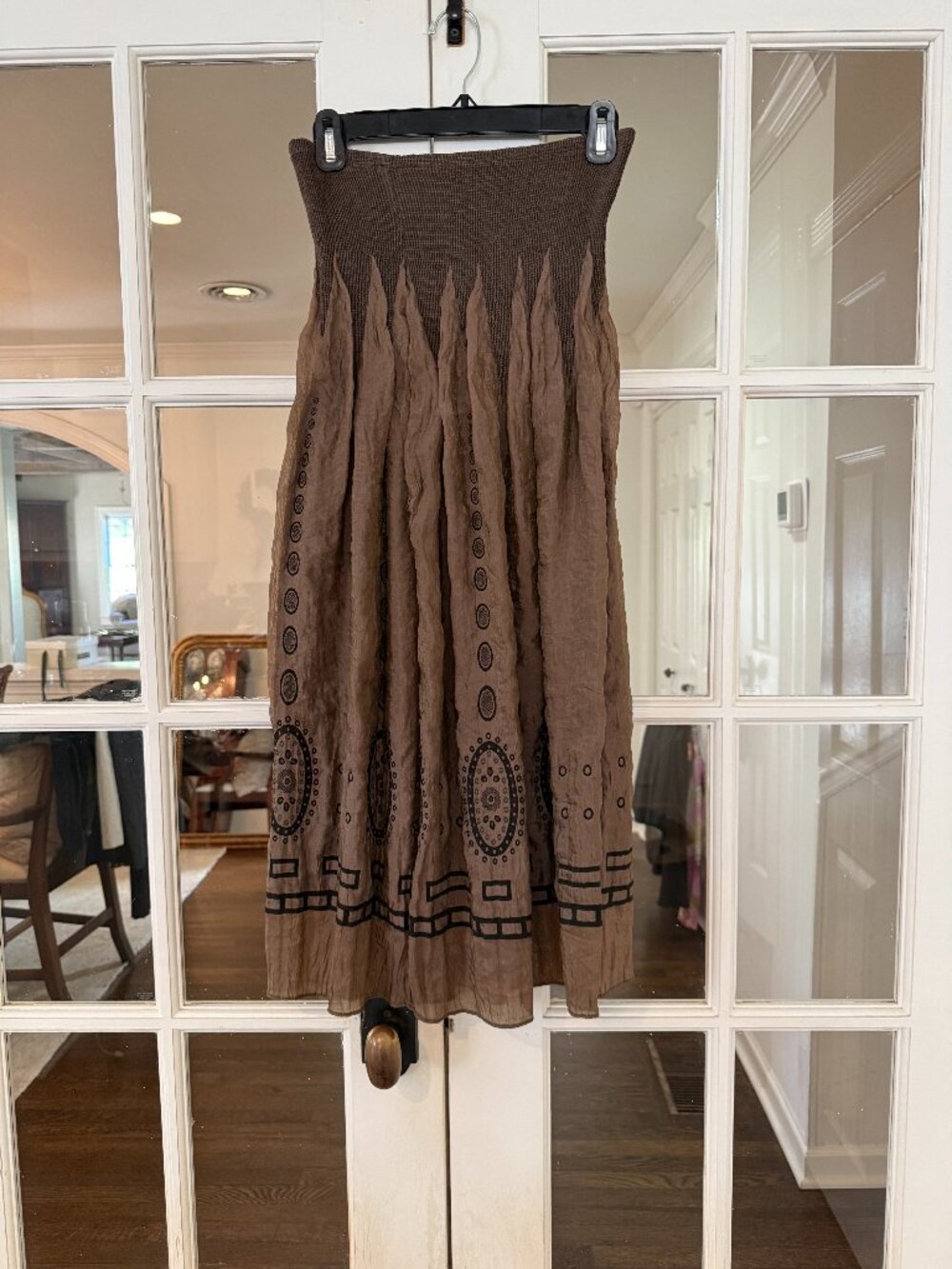 Lapis Bohemian brown convertible dress / skirt one size